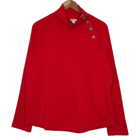 NWT J. Crew Holiday Pullover Long Sleeve Cowlneck Sweater Size L - Picture 1 of 14